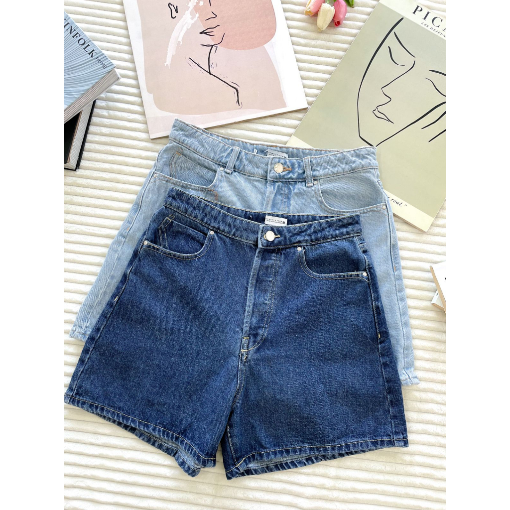 Zara Retro Denim Bermuda Short