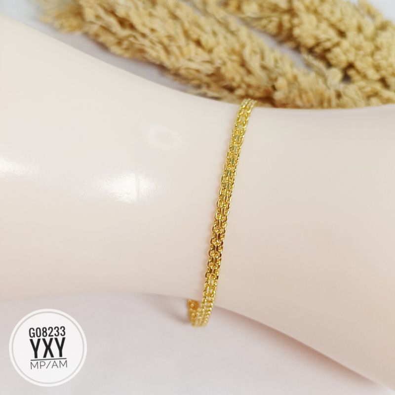 Gelang tikar yaxiya warna 24k G08233