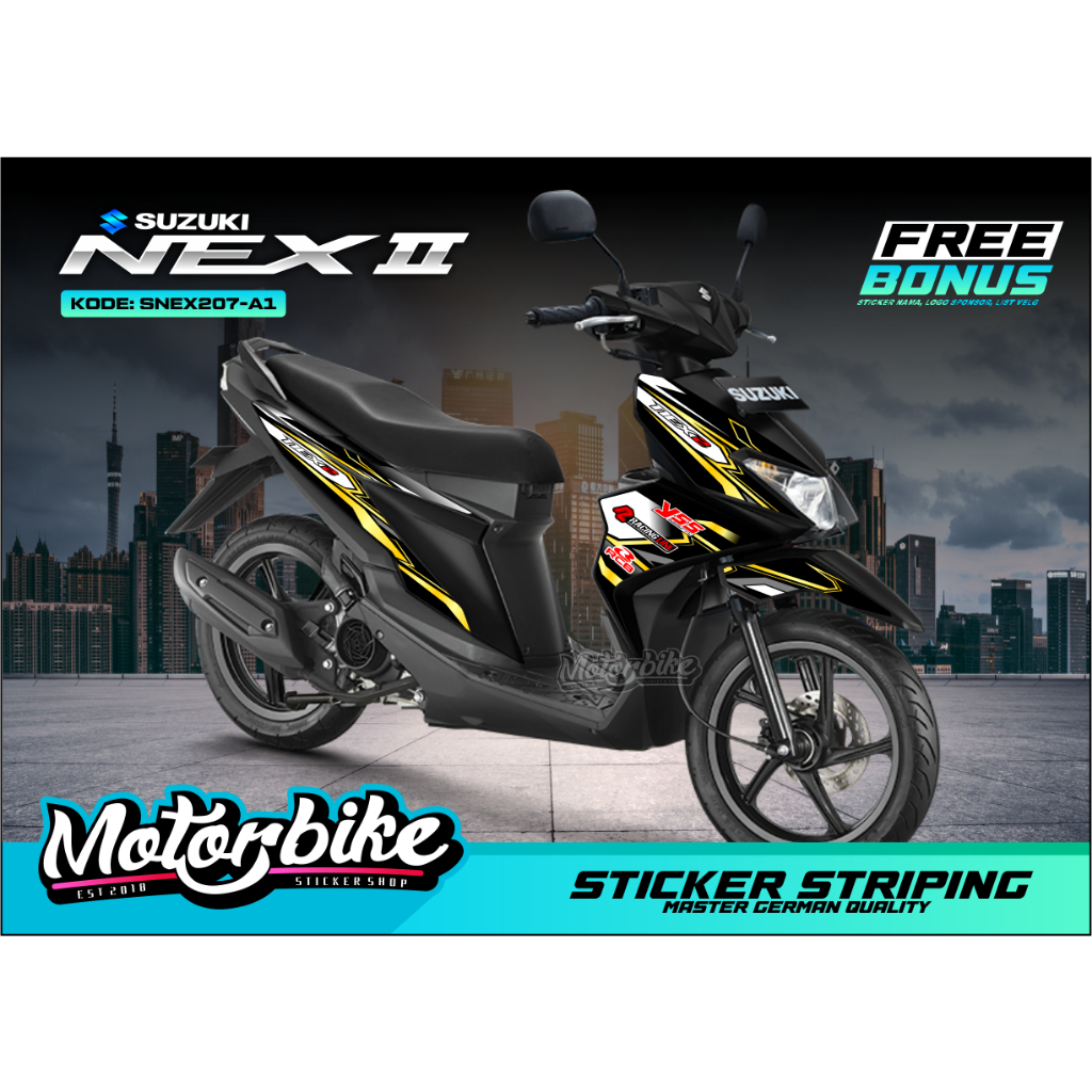 STRIPING VARIASI NEX 2 / STRIPING SUZUKI NEX 2