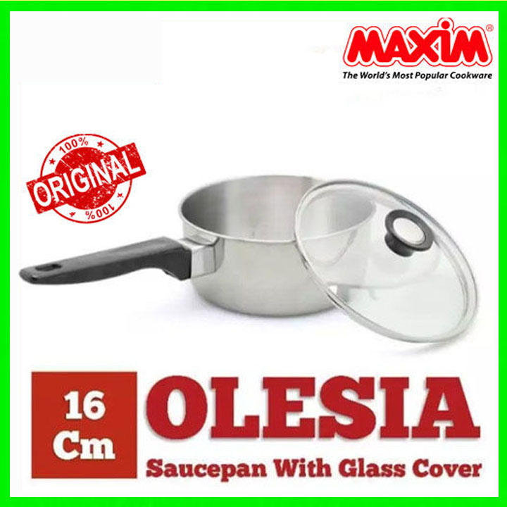Panci Susu Stainless Saucepan 16 cm Skyline Maxim (ANTI KARAT)