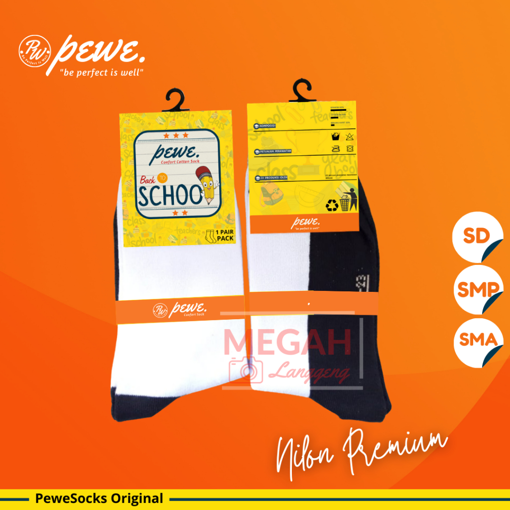 Kaus Kaki Anak Sekolah Hitam Polos SD SMP SMA Bahan katun Nilon Premium - kaos kaki sekolah sd smp sma, kaos kaki sma, kaos kaki anak laki laki sd, kaos kaki anak, kaos kaki anak sd- kaos kaki anak putih - Megah langgeng