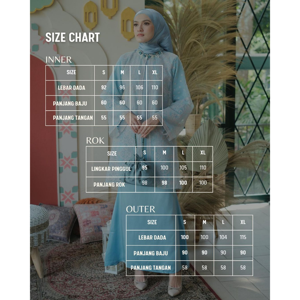 Kinarascarves l Oneset Kurung Raya Gamila Series