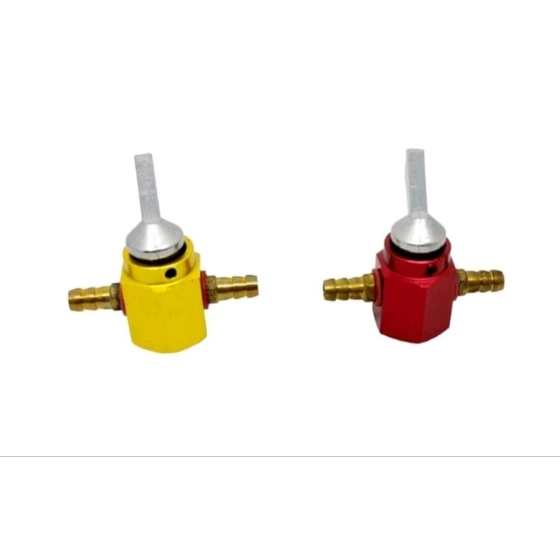 Kran Bensin Motor CNC Keran BENSIN MOTOR CNC UNIVERSAL warna Gold Red