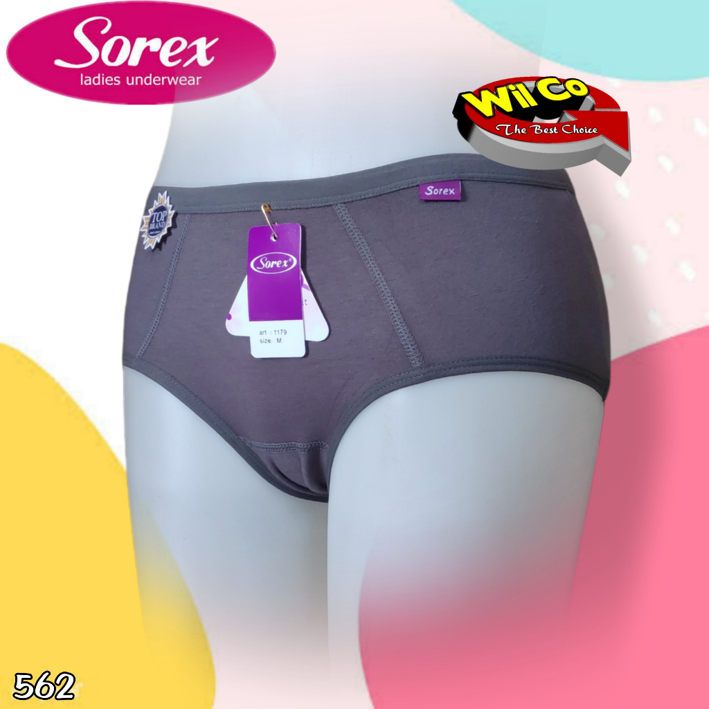 K562 - [Harga Per 1 Potong] CELANA DALAM WANITA PAKAIAN WANITA PAKAIAN DALAM SOREX MIDI SIZE M - QL