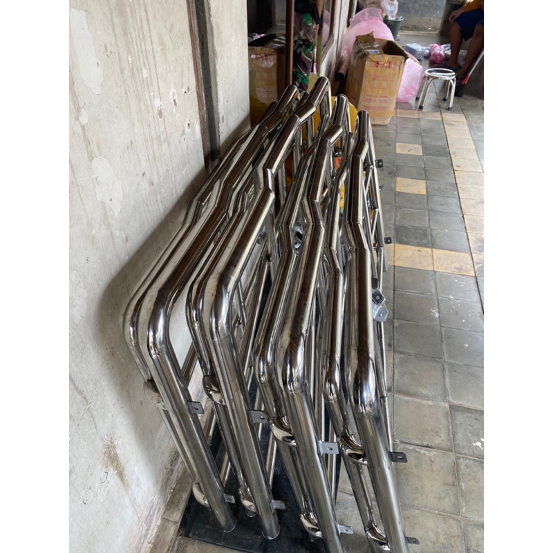 Rak Kabin Truk Canter Lengkung Stainlis