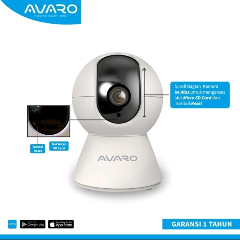 AVARO WiFi Smart IP Camera CT01-A Indoor Garansi Resmi