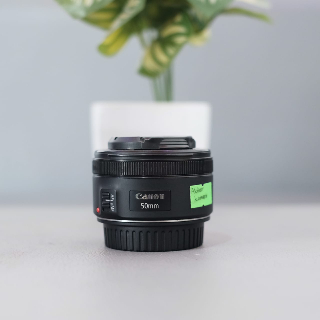 lensa fix 50mm f1.8 stm for canon second mulus termurah