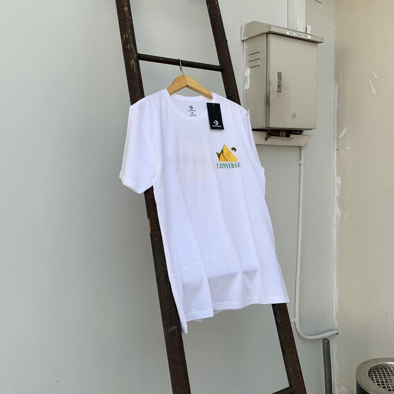 T-SHIRT CONVERSE LEMON LEAF WHITE