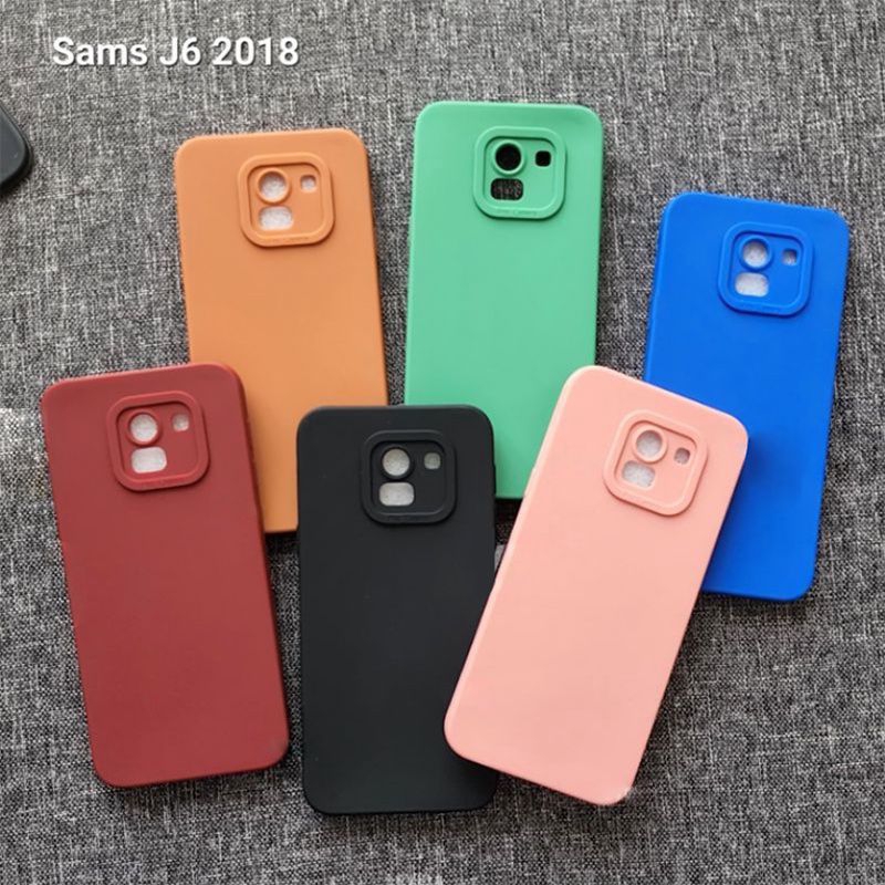 softcase macaron pro camera silikon SAMSUNG J6 2018 A6 2018 pelindung camera