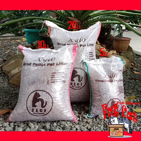 Wood Pelet Kucing 10kg Wood pellet pelet kayu Kucing Anjing Kelinci