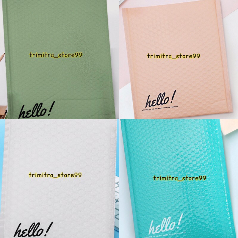 Amplop bubble mailer Random PEMBUNGKUS NOMOR CANTIK 12x18 wrap envelope rusfet PREMIUM TERMURAH/SATUAN