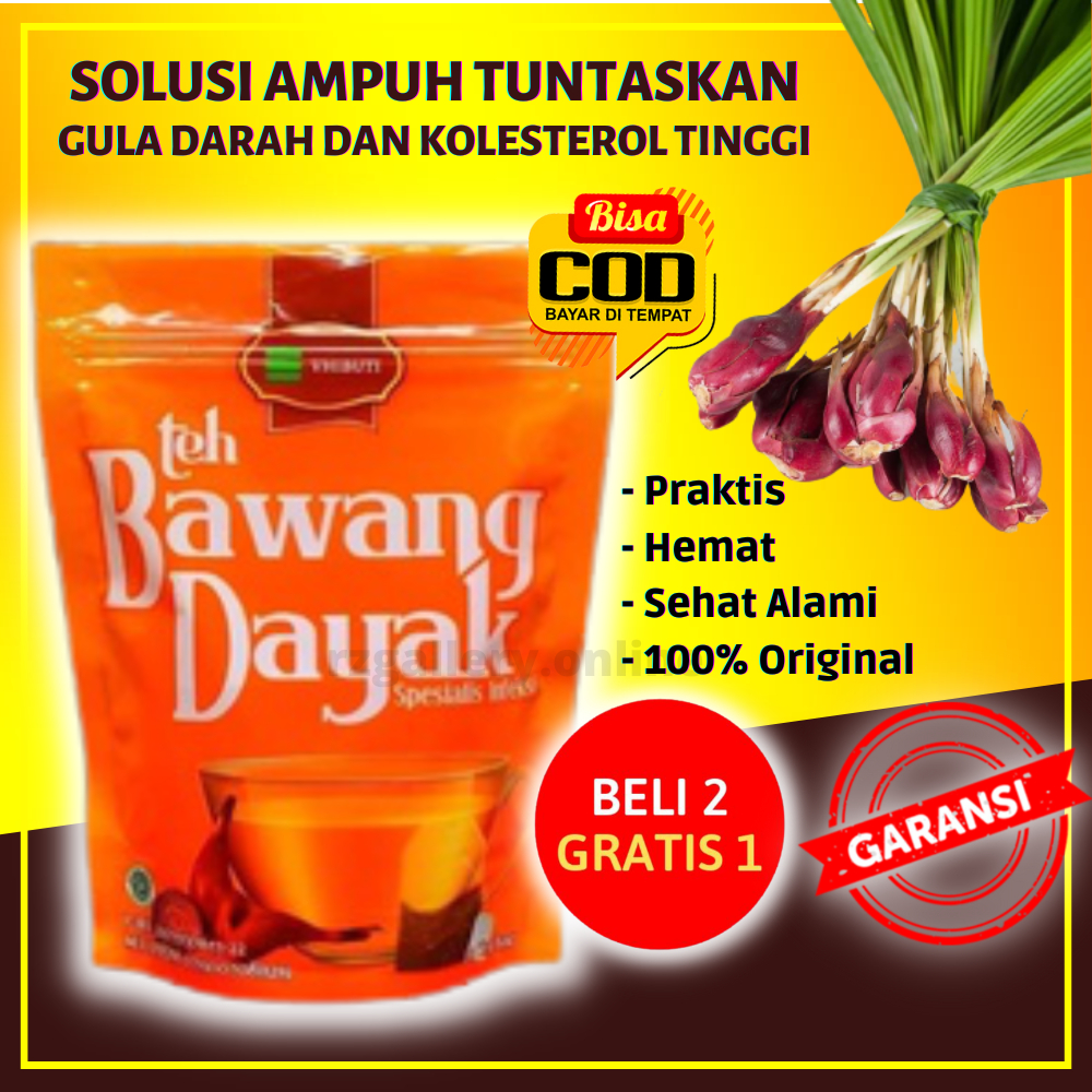 

Teh Bawang Dayak Asli Kalimantan Obat Herbal Hipertensi Diabetes dan Kolesterol