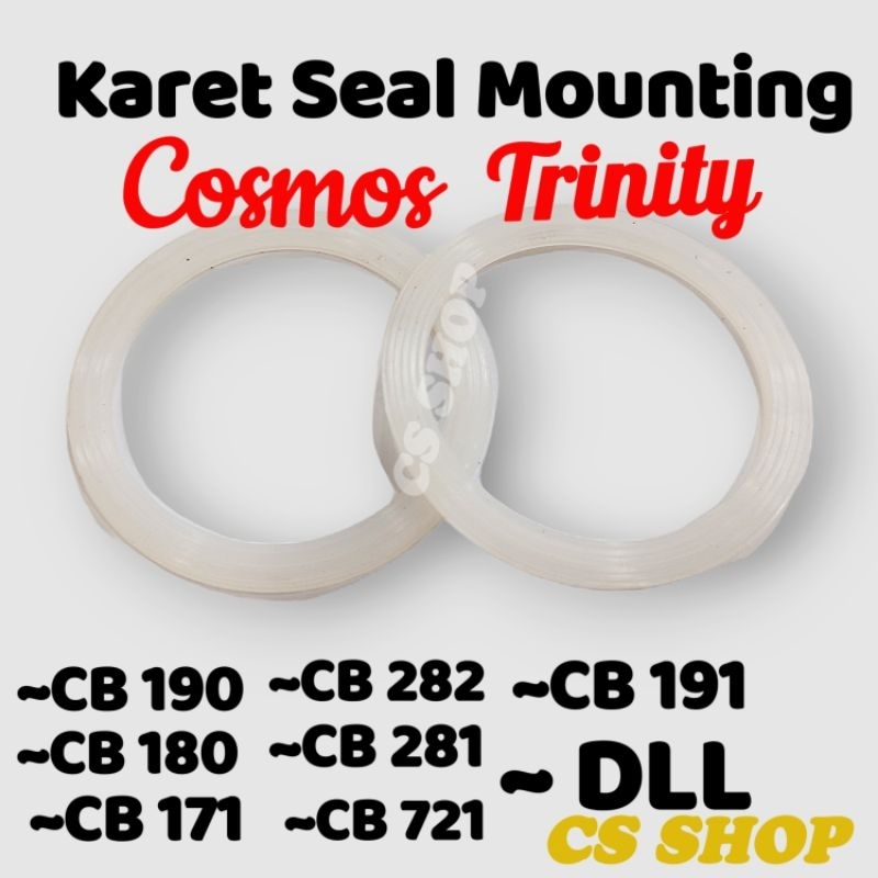 KARET SEAL PUTIH MOUNTING COSMOS TRINITY ANTI BOCOR BAHAN SUPER TEBAL/GELANG BLENDER COSMOS ANTI TUMPAH/SEAL BLENDER COSMOS KUALITAS TERJAMIN TIPE CB 180,CB 190,CB 191,CB 721,CB 281,CB 282,CB 171 DAN LAINNYA