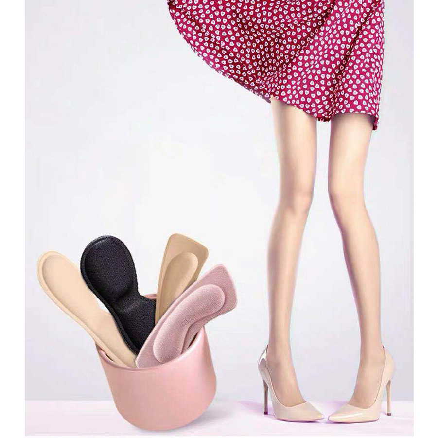 Bantalan Pelindung Tumit Insole Shoes Heels Pad Pain Relief - 518RY - Beige