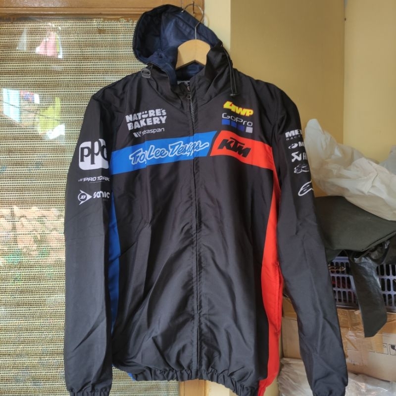 JAKET PARASUT WATERPROOF/JAKET SPONSORSHIP/JAKET KUALITAS PREMIUM/JAKET KTM/JAKET TLD