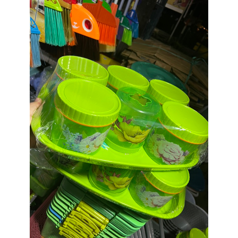 (Tonam) Toples lebaran Calista set Tisu + Nampan