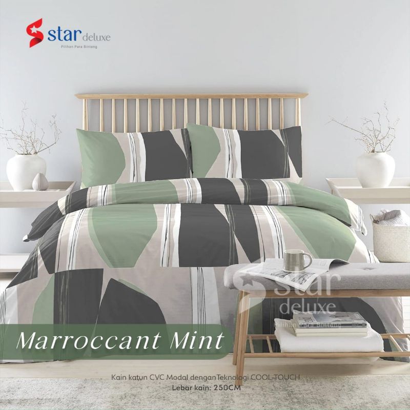 bahan kain katun sprei meteran motif abstrak