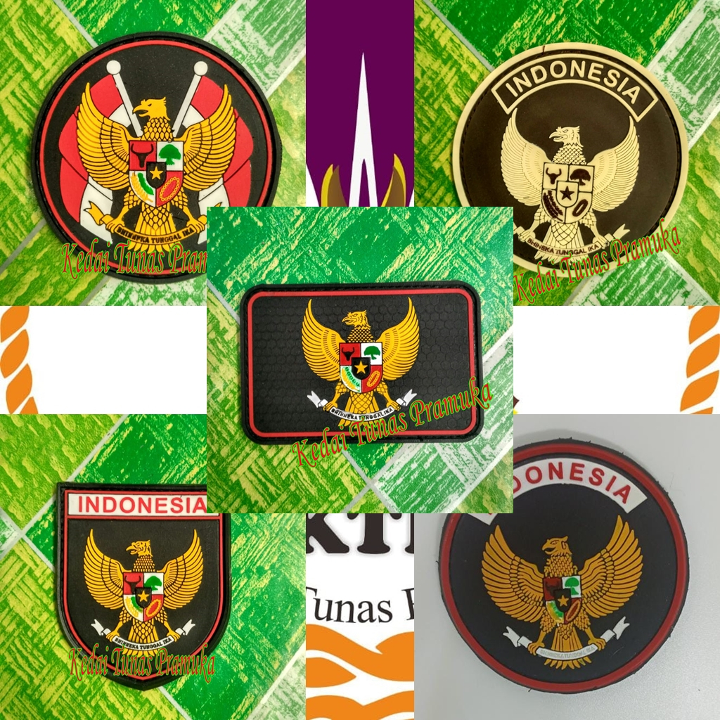 Velcro Garuda Karet Garuda Patch Rubber Garuda Tactical Garuda Karet Logo Garuda