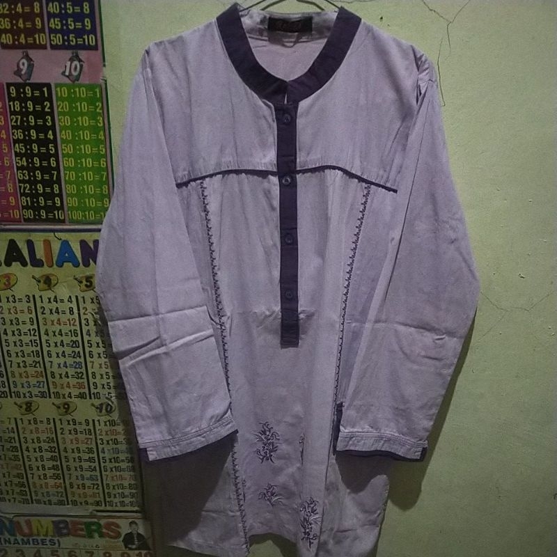 Preloved PL Tunik Katun Lilac