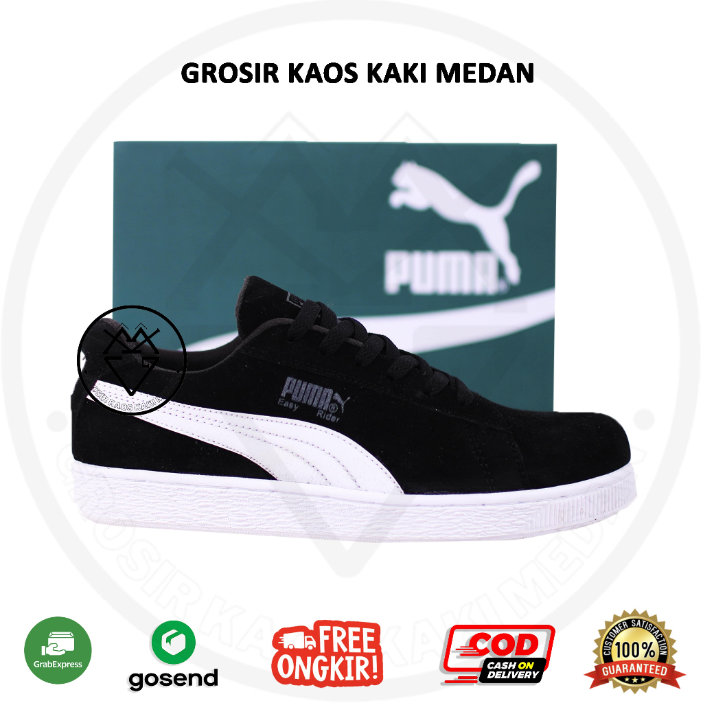 Terbaru Sepatu Puma Black White Casual