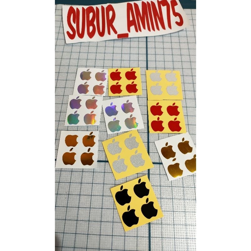 Stiker logo iphone