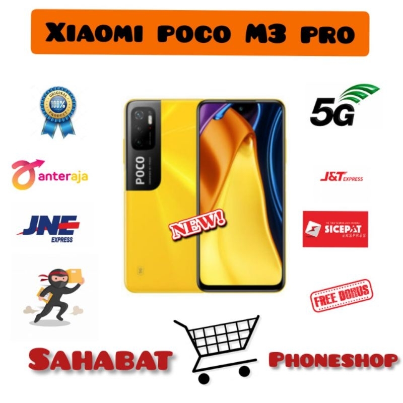 XIAOMI POCO M3 PRO 5G RAM 6/128 GB GARANSI RESMI