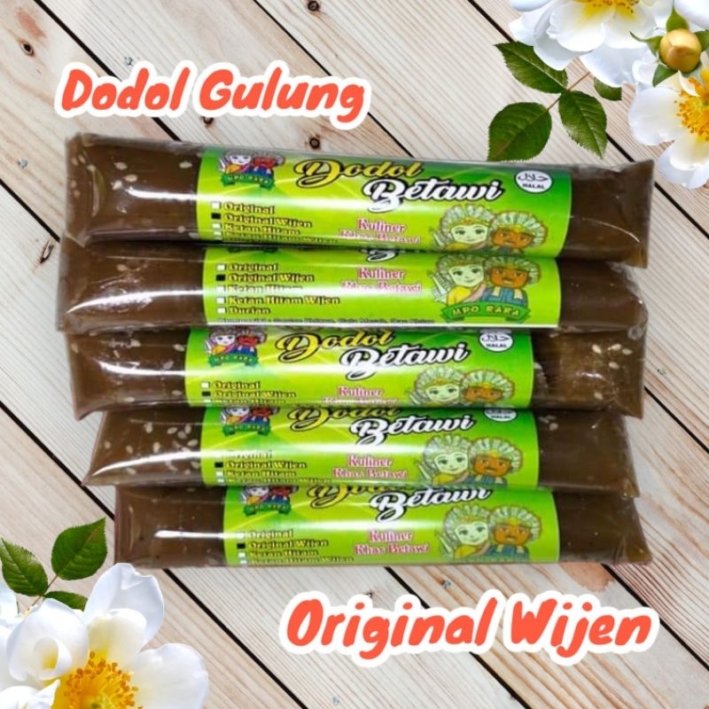 

dodol Betawi kemasan gulungan