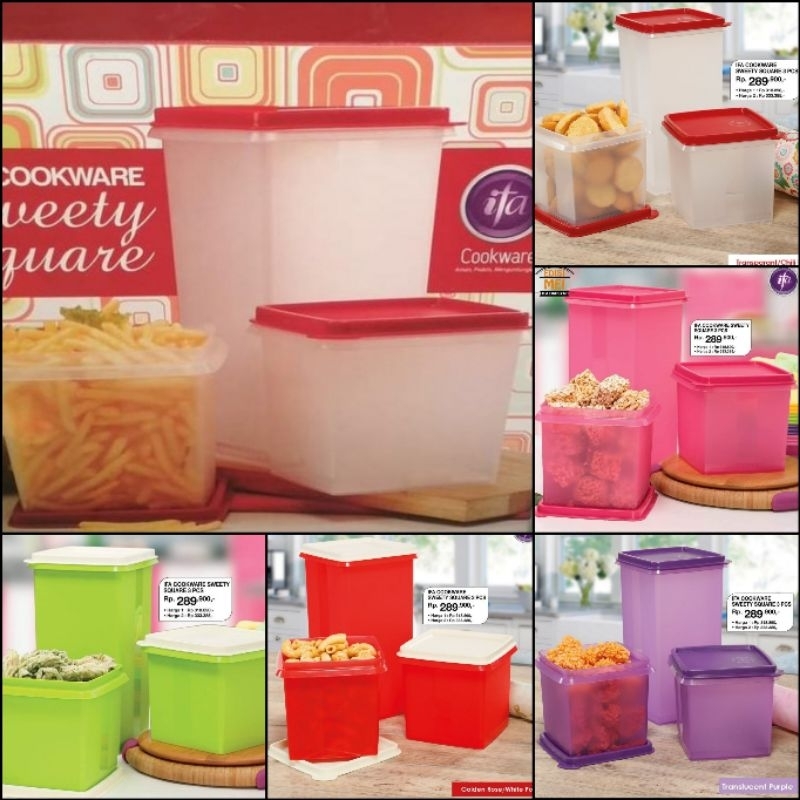 IFA COOKWARE SWEETY SQUARE WADAH SERBAGUNA Tupperware merk IFA