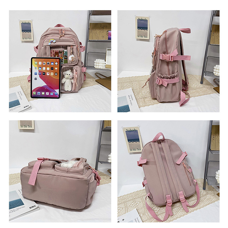 Tas Ransel Wanita untuk Sekolah Kampus Cute Bear - YB-01