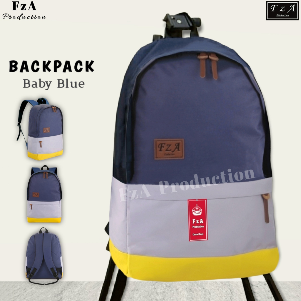 FzA Official - Tas Ransel Gendong Laptop Distro Sekolah Kuliah Pria Wanita Black Murah Original Tas Punggung Laptop -  BBSPT