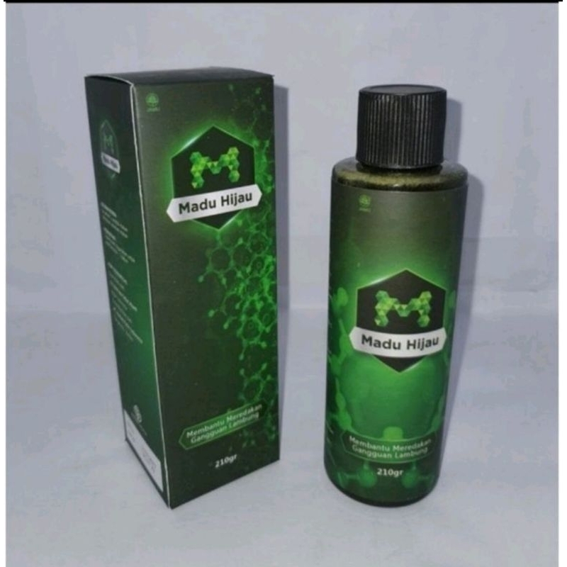 Madu hijau madu herbal mengobati maag asam lambung gerd mual kembung isi 210 gr