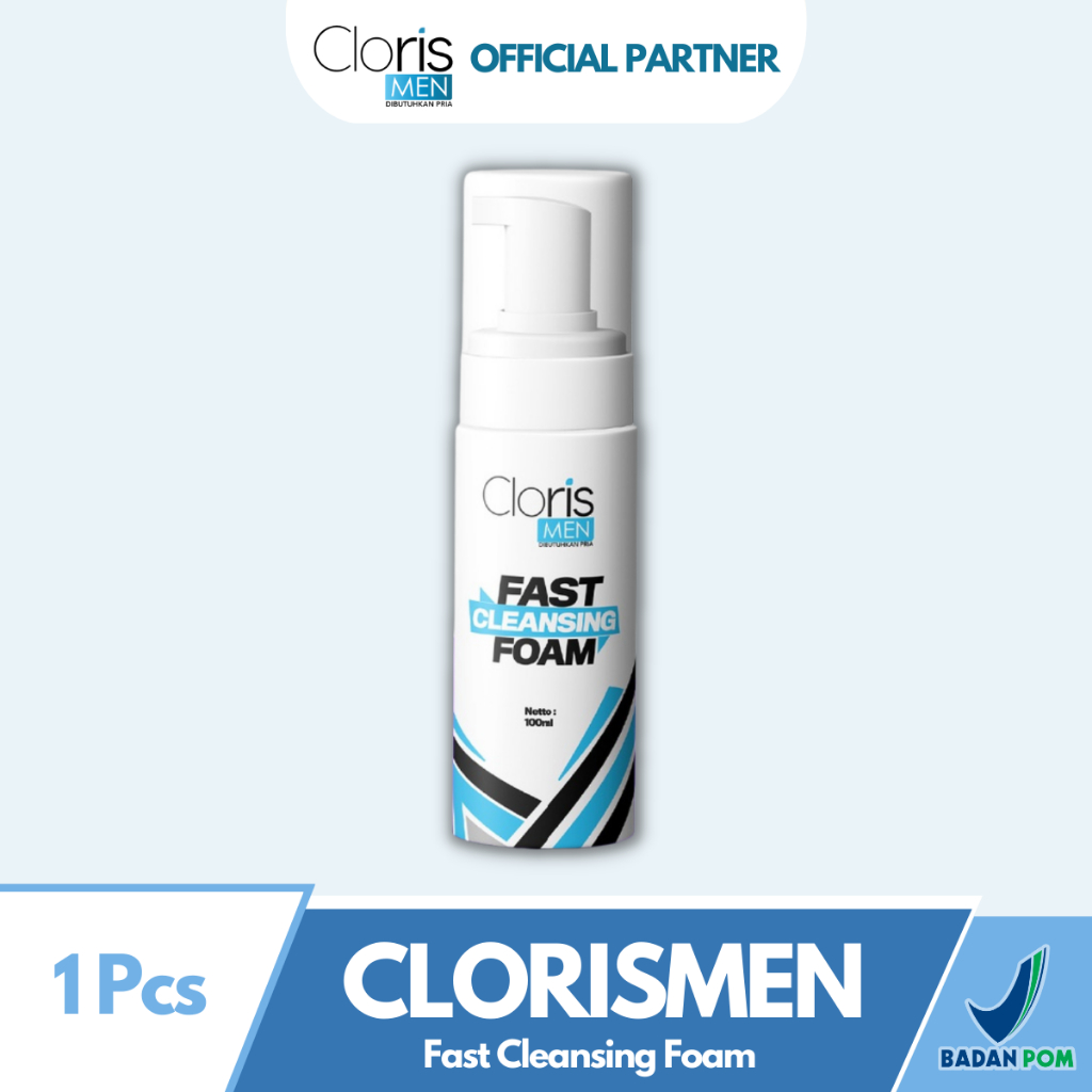 Sabun Pencerah Pemutih Wajah Pria Clorismen Fast Cleansing Foam Sabun Muka Pria Cloris Men C4