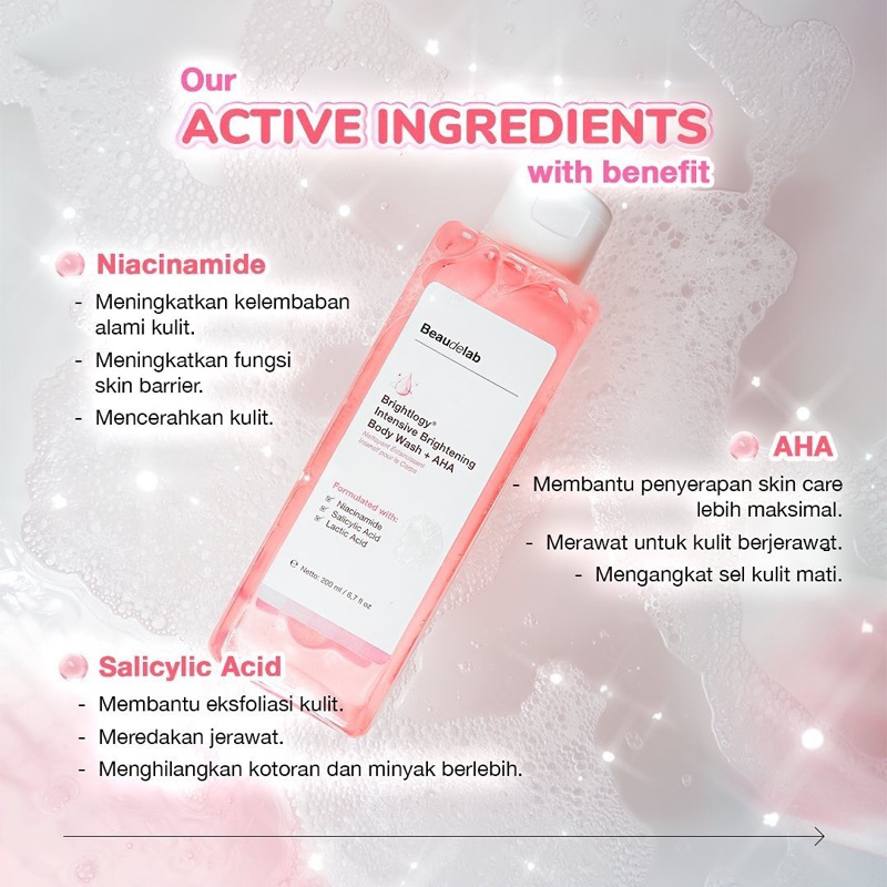Newlab+ Beaudelab Newlab BODY WASH brightlogy intensive brightening bodywash sabun mandi kulit BEAUDELAB