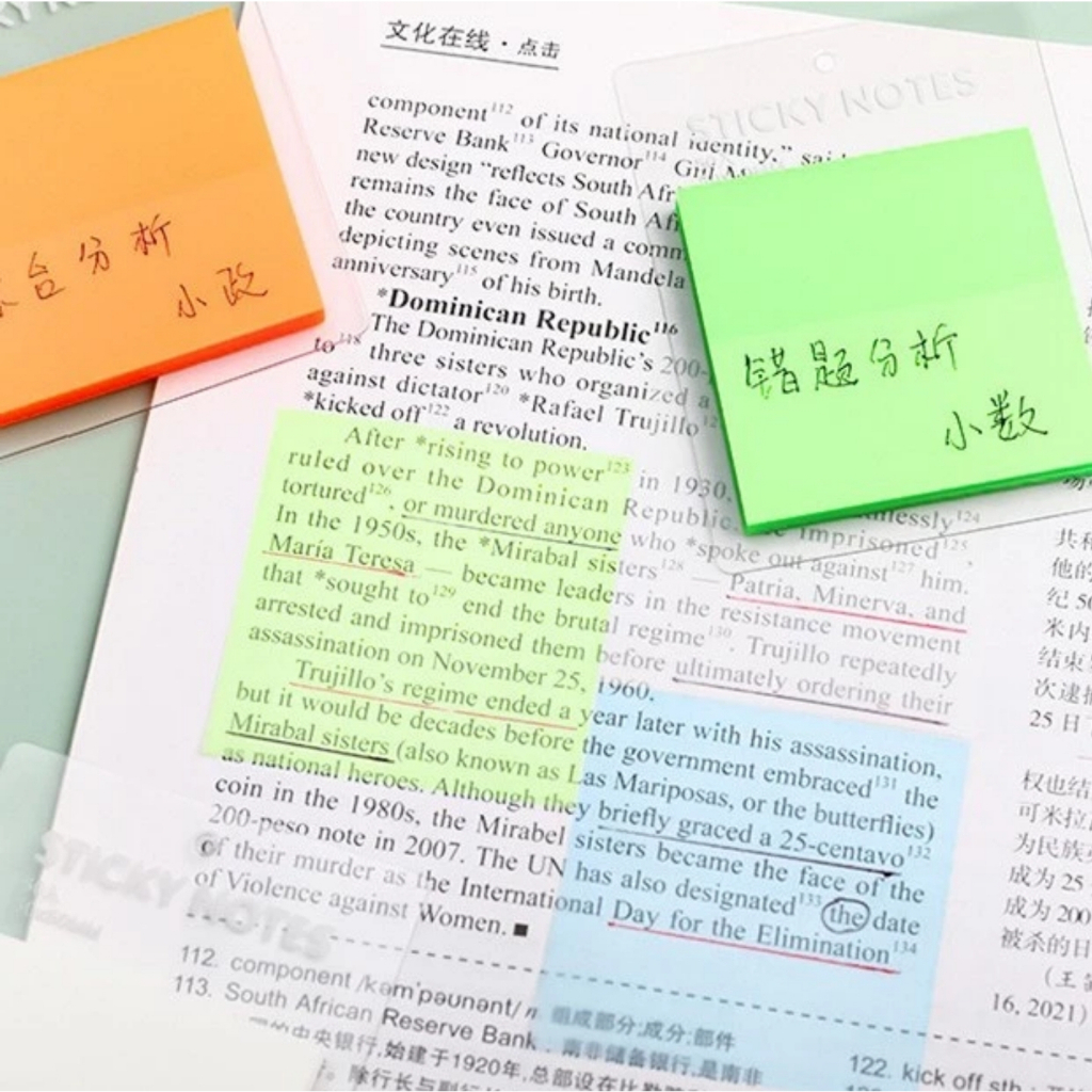 Sticky Notes Transparant memo bening index sticky note transparant STK8