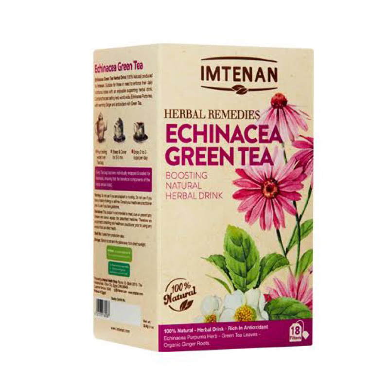 

Minuman herbal premium Imtenan Echinacea Green Tea/ Teh Hijau