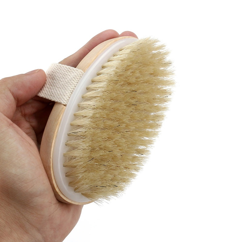 Sikat Mandi Scrub Badan Bath Brush Soft Bristle - SP884 - Wooden