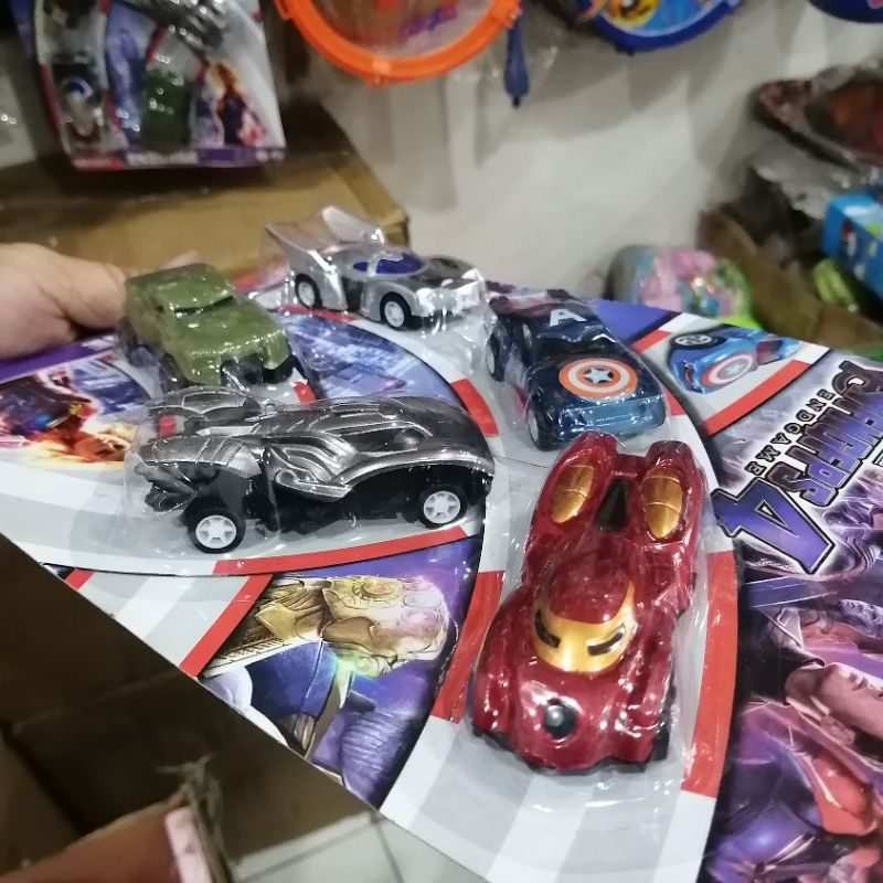 PROMO COD MAINAN MOBIL MINI Avengers 5pcs