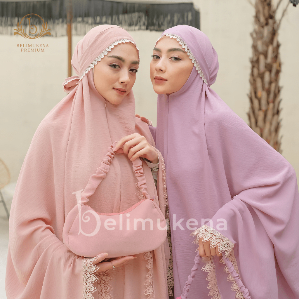 Mukena Dewasa Airflow Crinkle 3in1 Lace Kejora