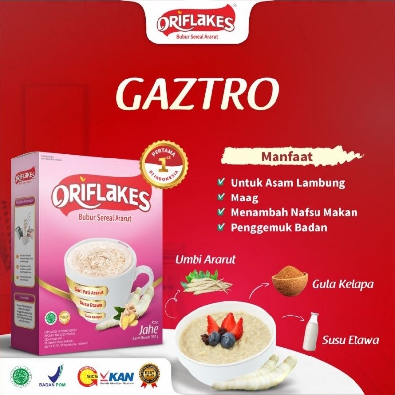 

Oriflakes Gaztro 350gr solusi maag dan asam lambung