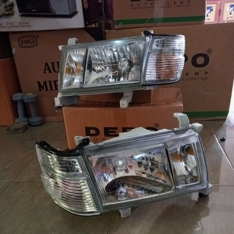 headlamp kijang 97 98 99 LGX LSX SSX headlamp kristal dan lampu sen Merk DNY