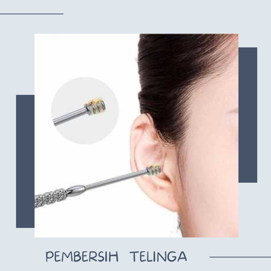 Pembersih Telinga Korek Kuping Ear Wax Picker 7 PCS Biutte