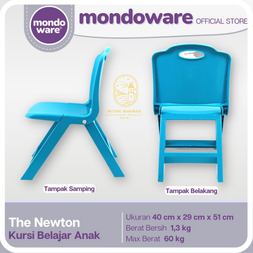 SALE!! MONDOWARE KURSI LIPAT BELAJAR ANAK TK-TPA KURSI NEWTON CHAIR PASTIC FC17