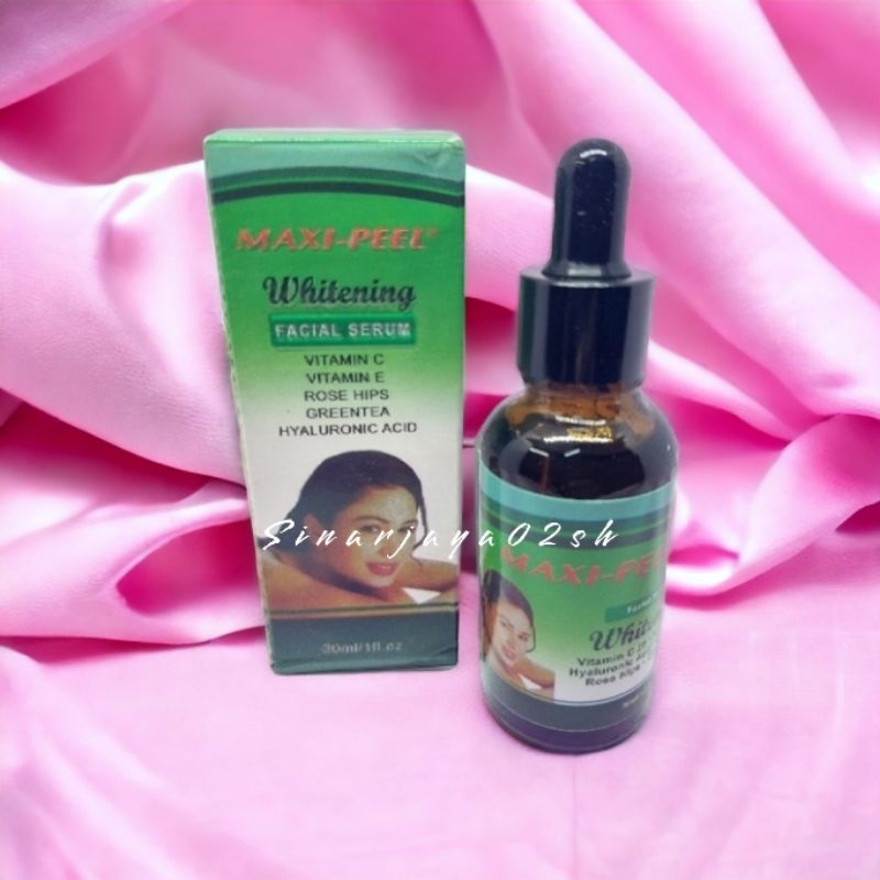 SERUM WAJAH MAXI PEEL WHITENING FACIAL SERUM VIT C E