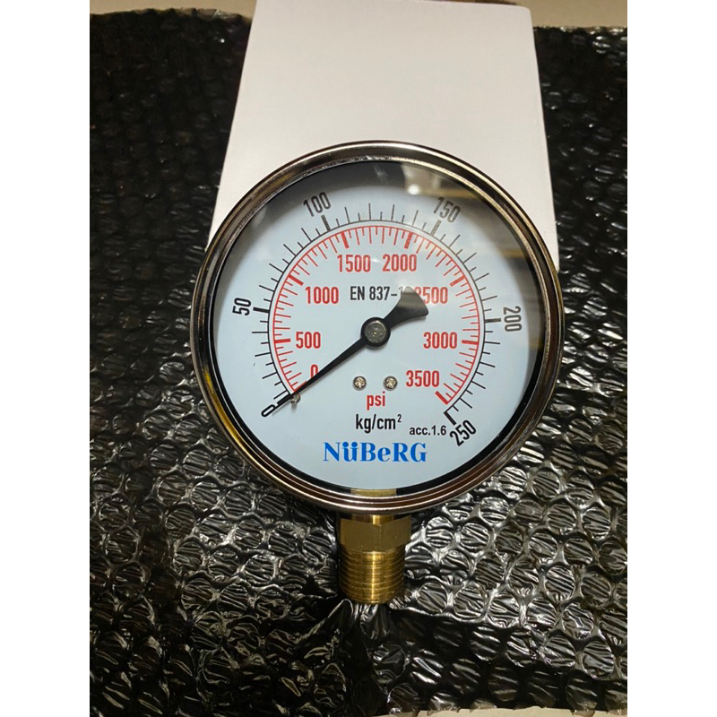 PRESSURE GAUGE 4 250 BAR BLACKSTEEL