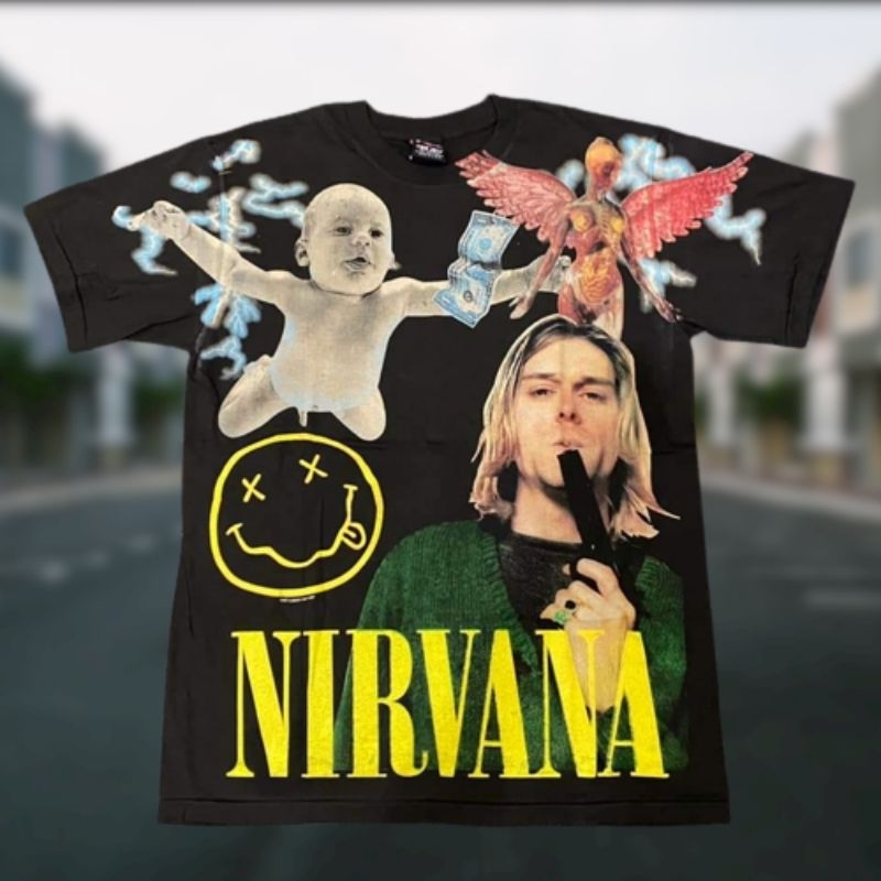 BAND NIRVANA VINTAGE AOP TAG GIANT