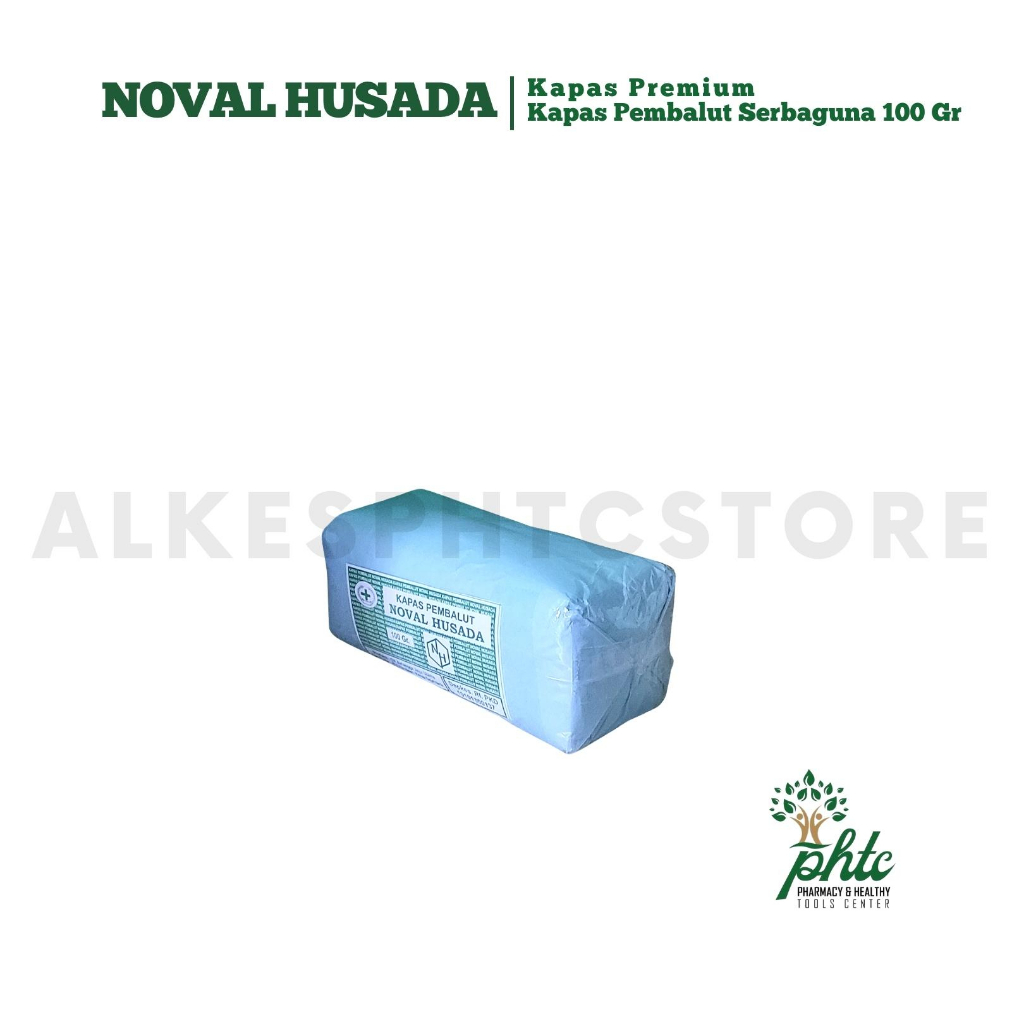 NOVAL HUSADA Premium Kapas 100gr l Kapas Pembalut 100gram l Kapas Gulung 100 gr Serbaguna