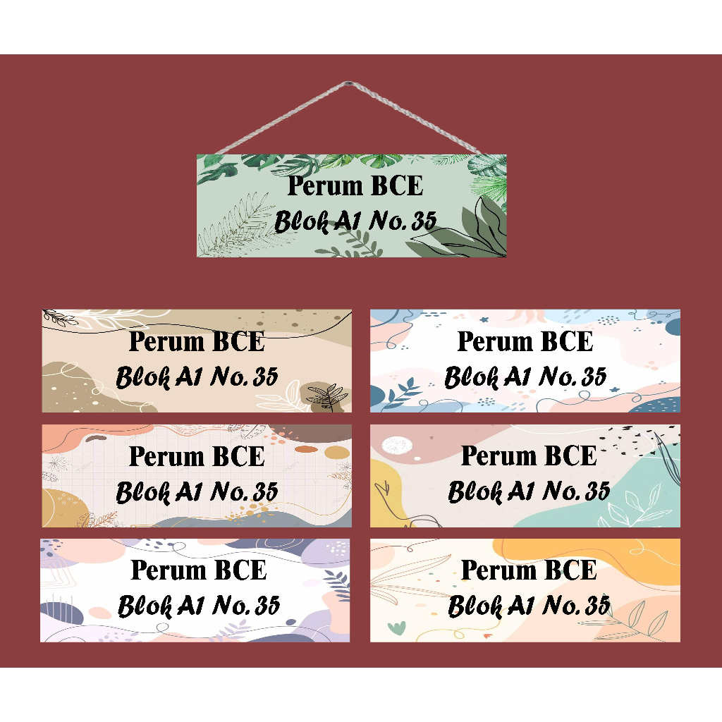 Hiasan Dinding Custom Gantung Tali Pintu Kamar Rumah