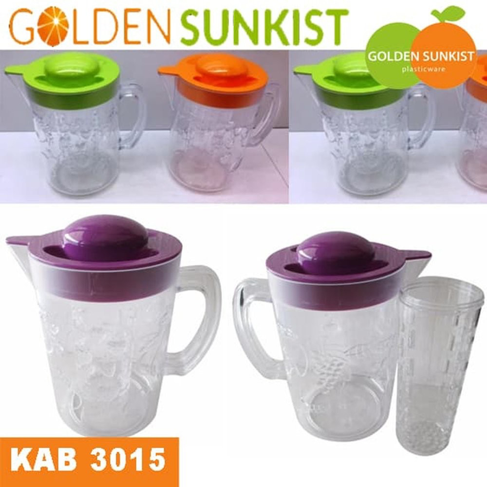 [DK] Teko / Eskan Kristal Golden Sunkist KAB3015 READY UNGU