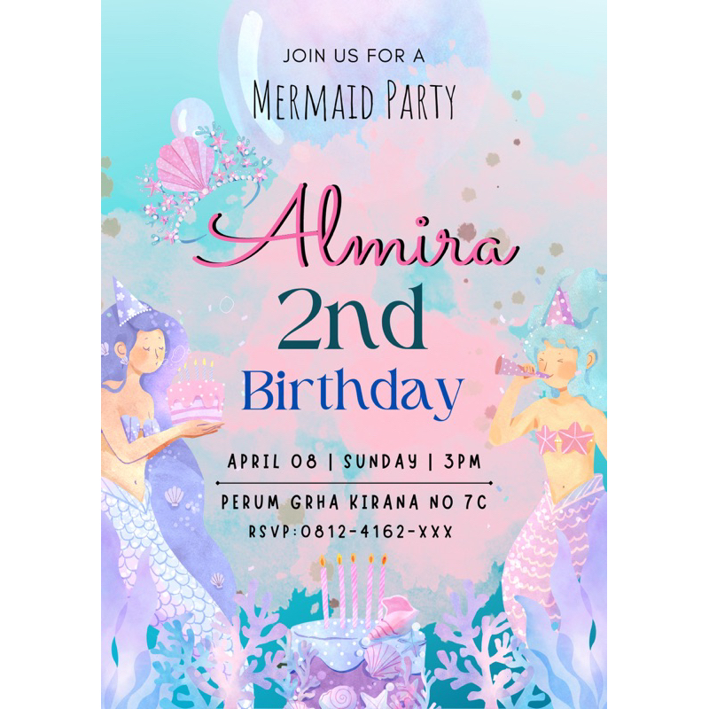 UNDANGAN ULANG TAHUN ANAK INVITATION DIGITAL UNDANGAN DIGITAL