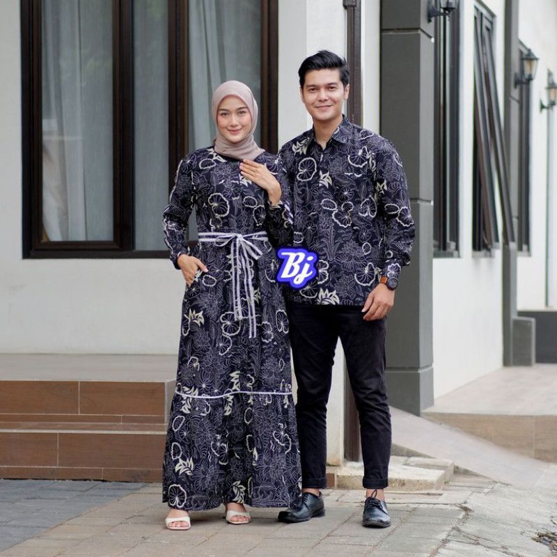 NEW MOTIF BATIK COUPLE KOMBINASI / COUPLE BATIK GAMIS